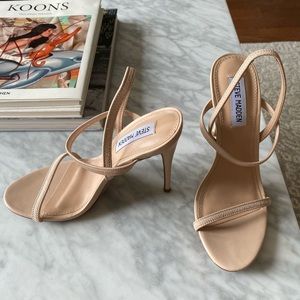 Steve Madden nude strappy heels